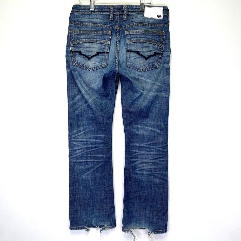 Buffalo David Bitton King Jeans Blue Denim Distressed Mens 31x30